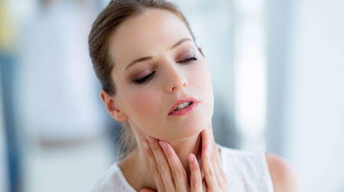 Ganglion lymphatique submandibulaire enflammé