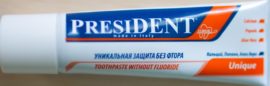 Président Dentifrice sans fluor unique